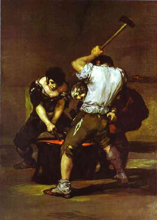La fragna (Smithy)., Francisco Jose de Goya